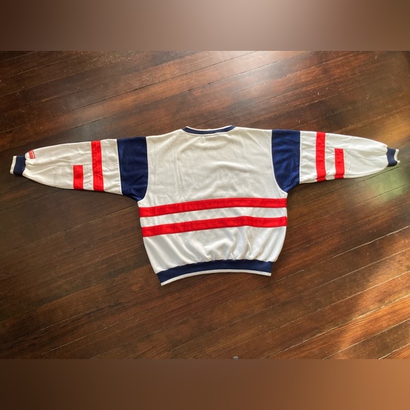 VINTAGE PRE-OWNED 1980’s ADIDAS CREWNECK MULTICOLOR COLOR BLOCK AMAZING CONDISH - Picture 3 of 16